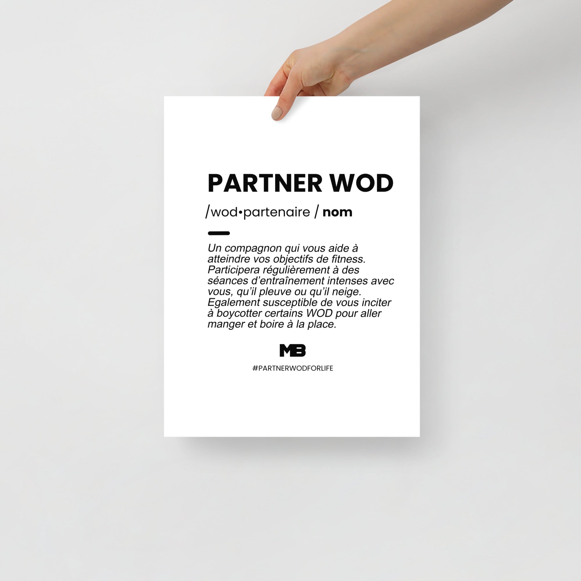 affiche partner wod crossfit