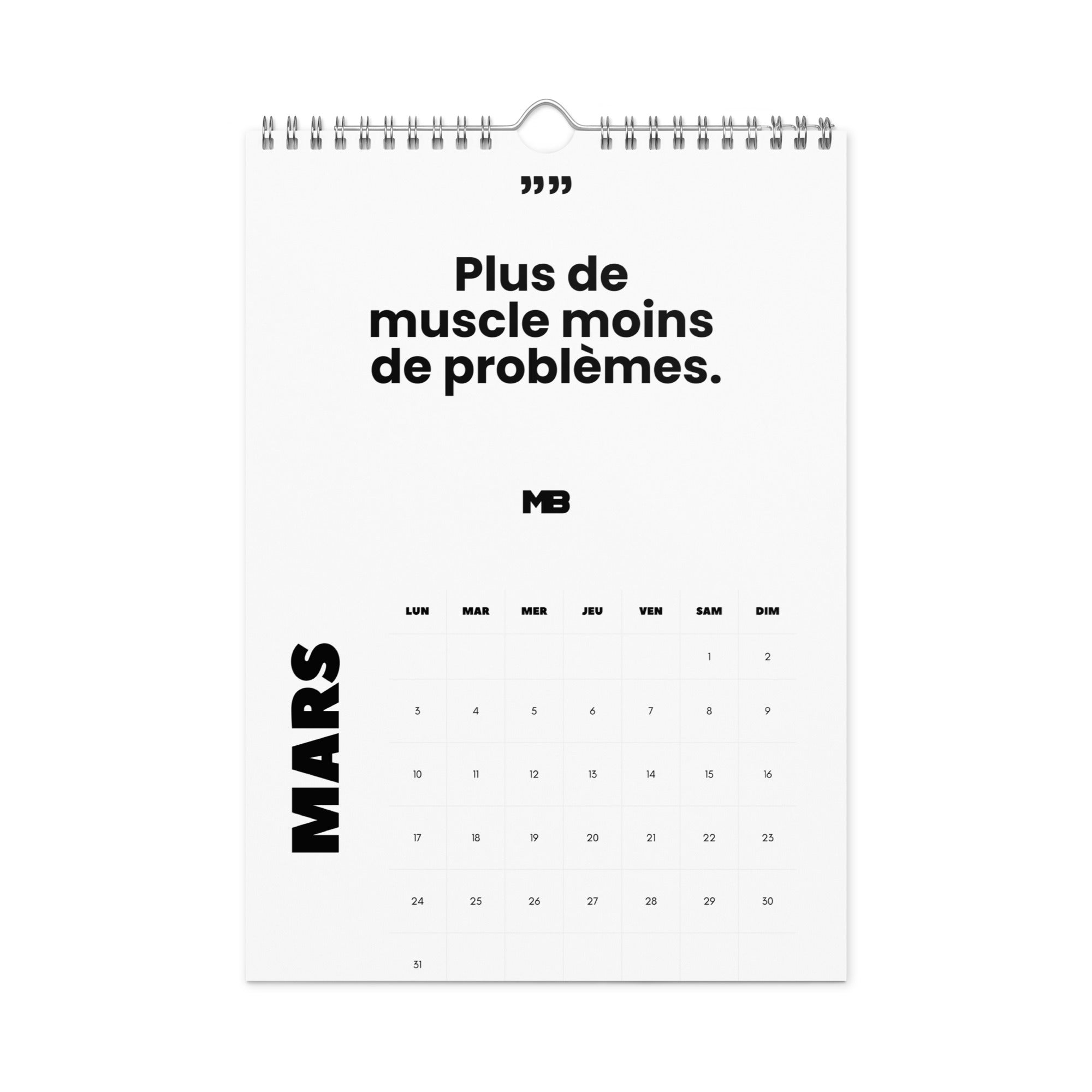 Calendrier mural MB 2025