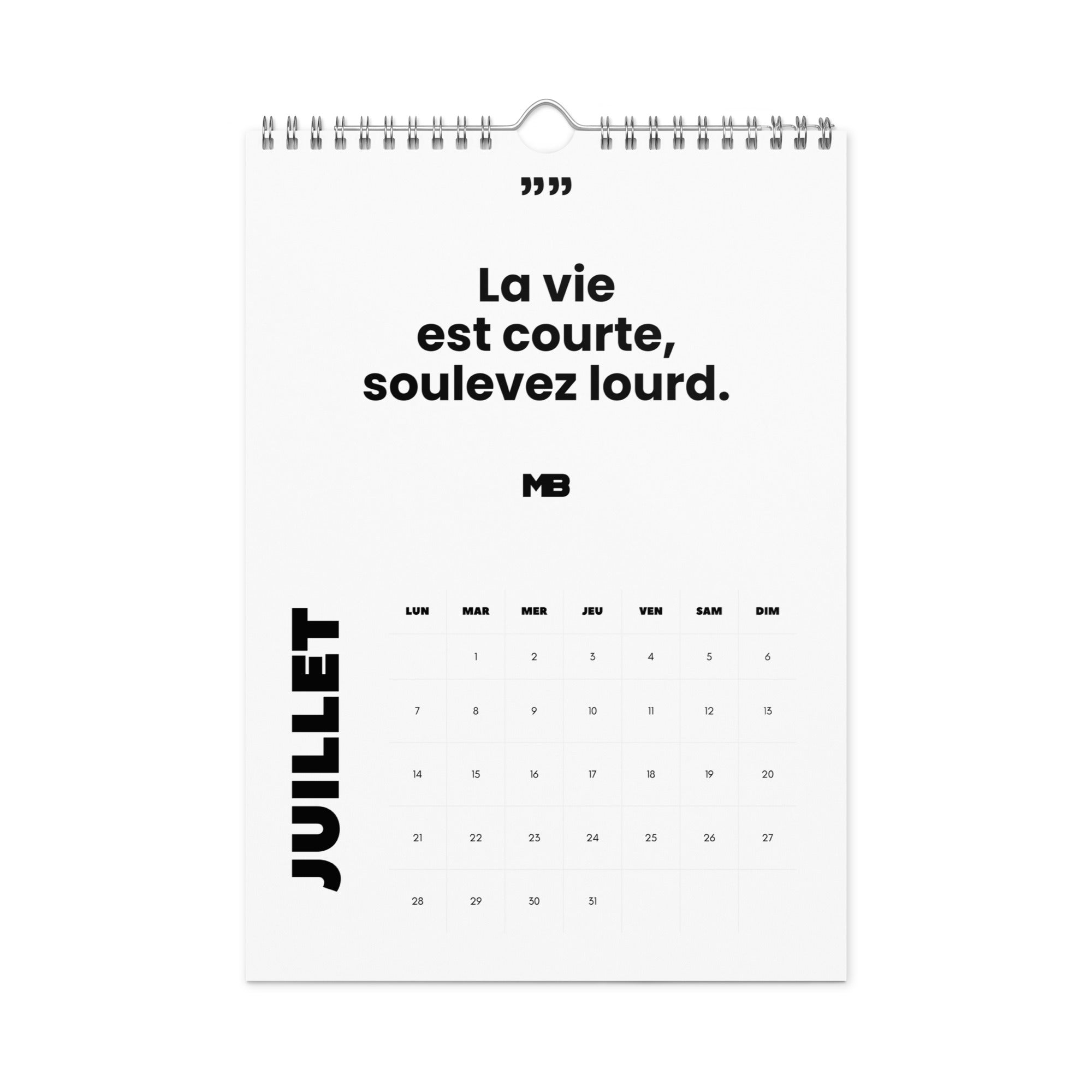 Calendrier mural MB 2025