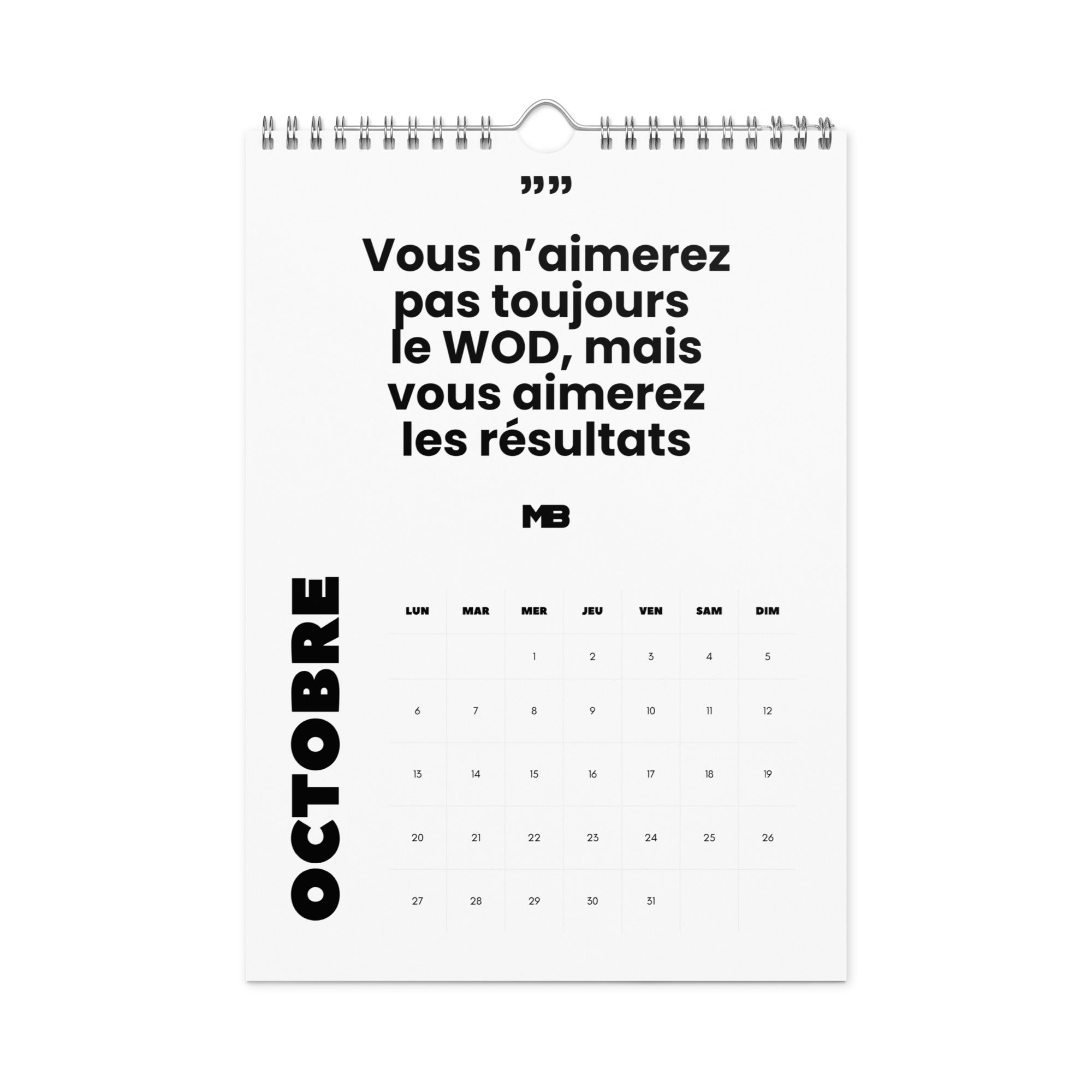 Calendrier mural MB 2025
