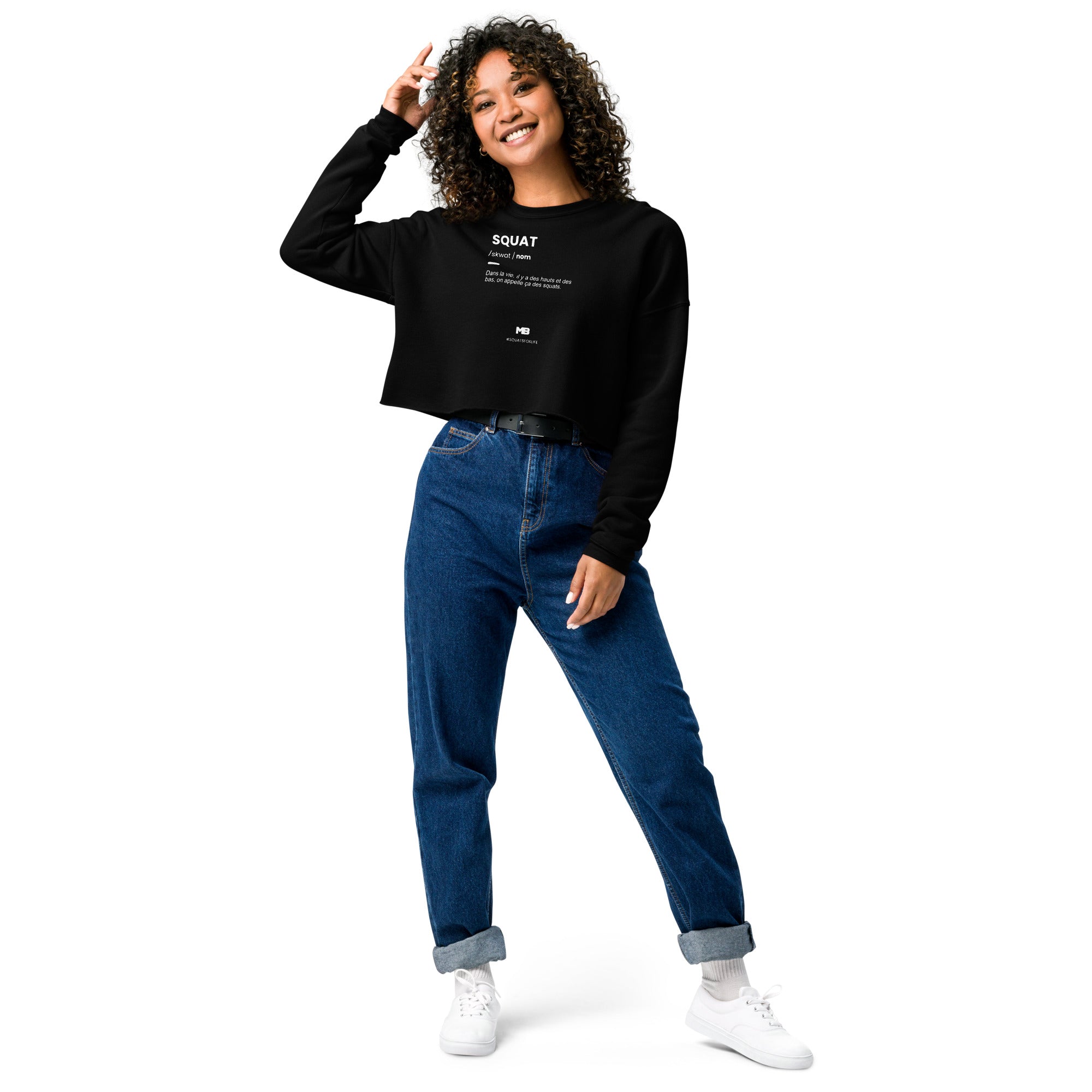 Sweat-Shirt Crop-Top Squat