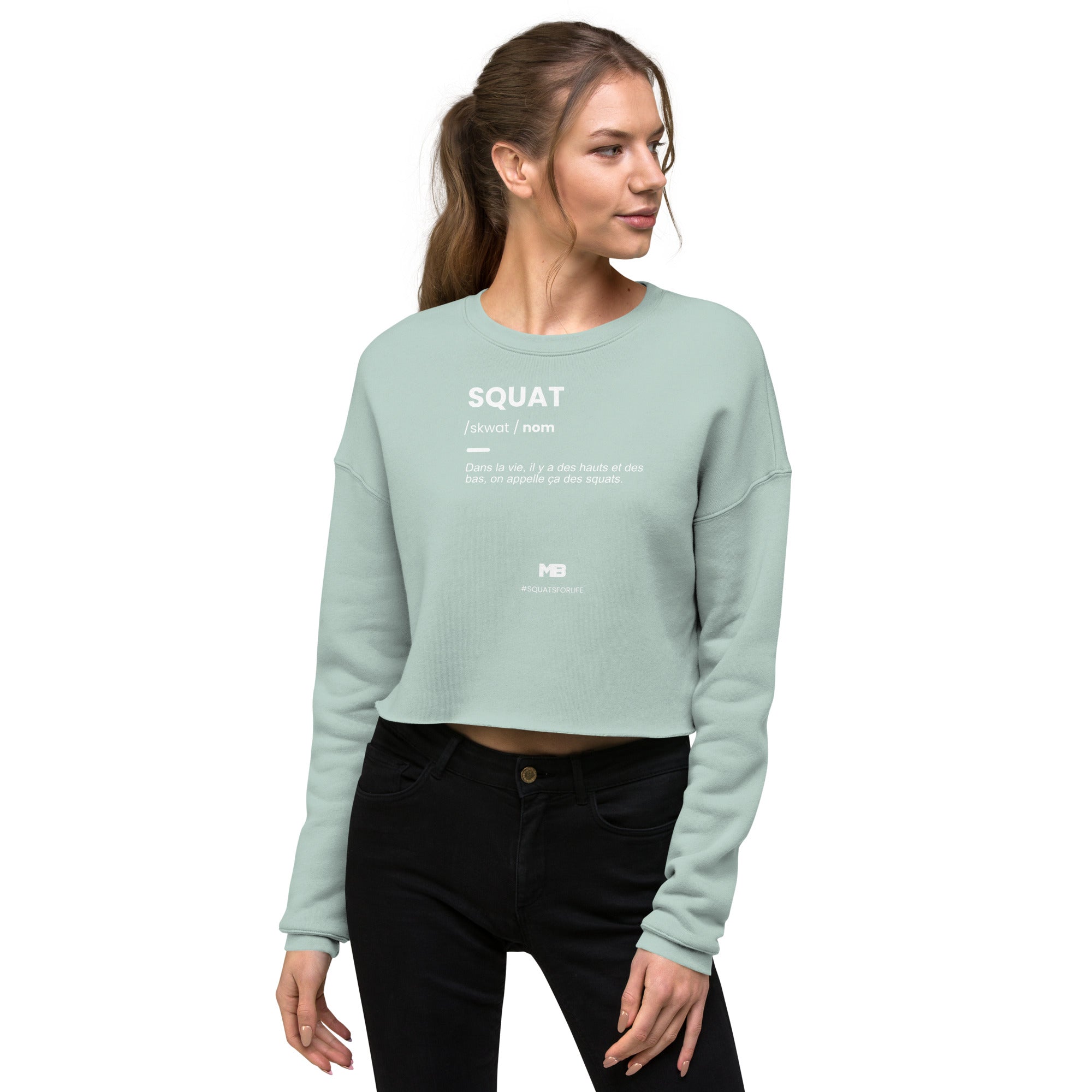 Sweat-Shirt Crop-Top Squat