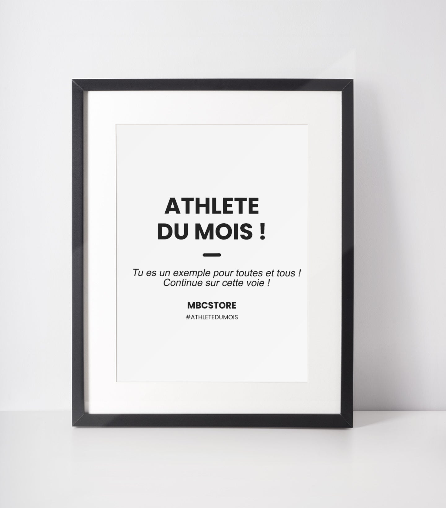 Affiche Athlète du mois