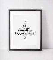 Affiche Plus fort que les excuses