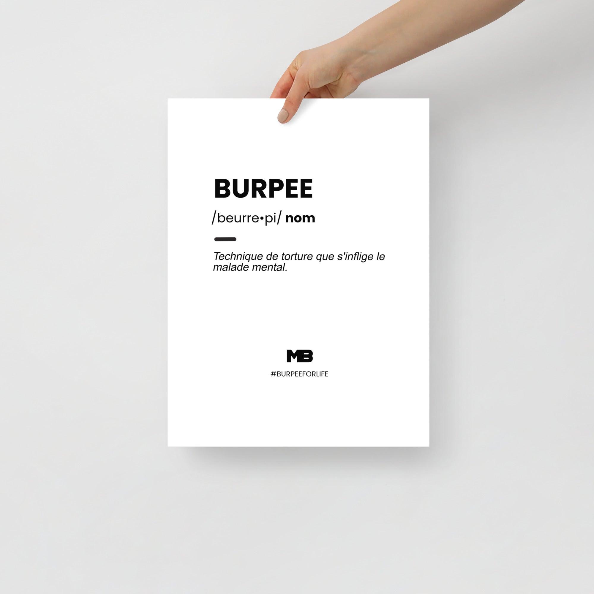 Affiche Burpee