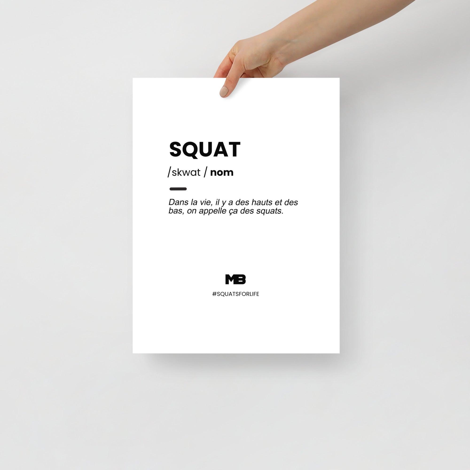 Affiche Squat