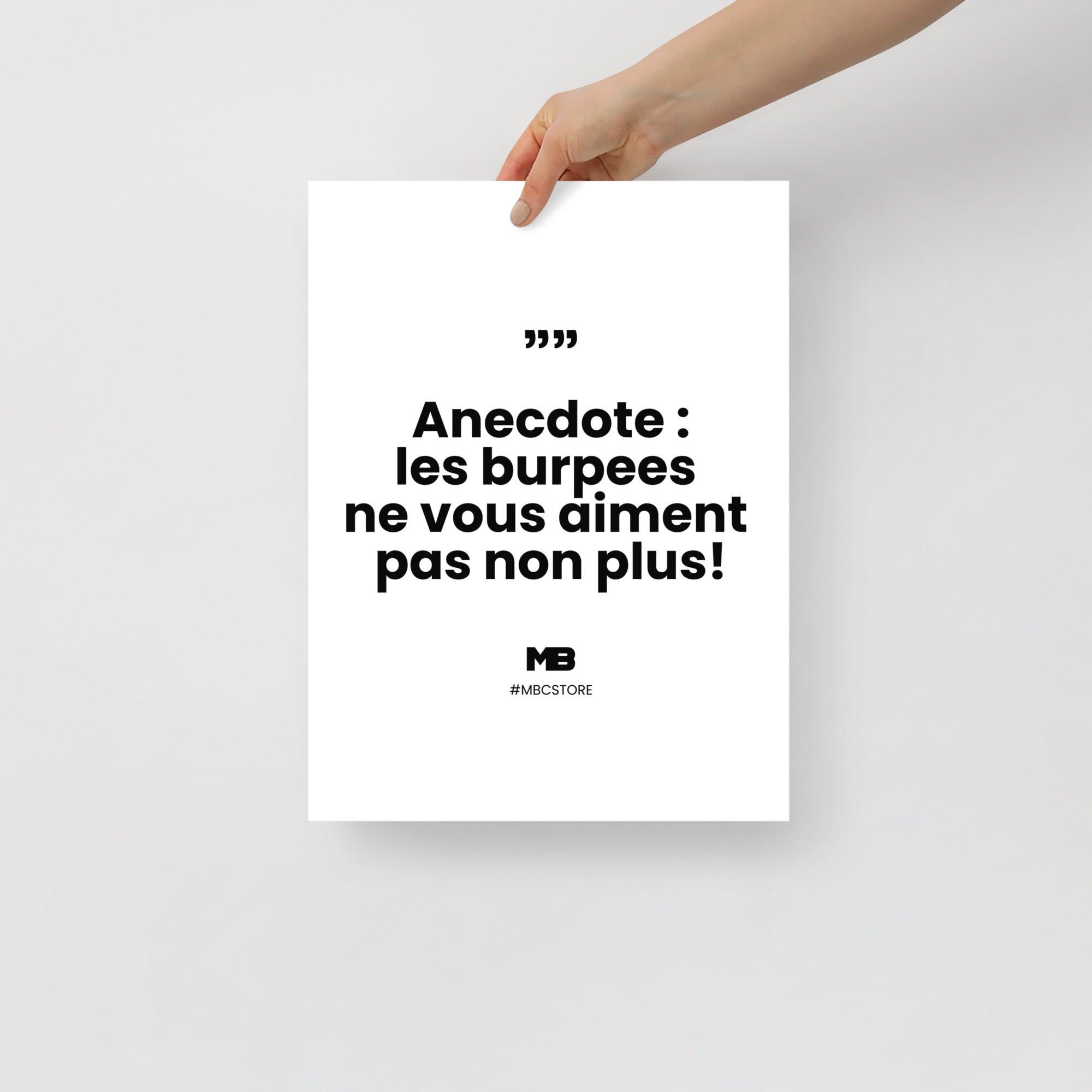 Affiche Amour Burpee