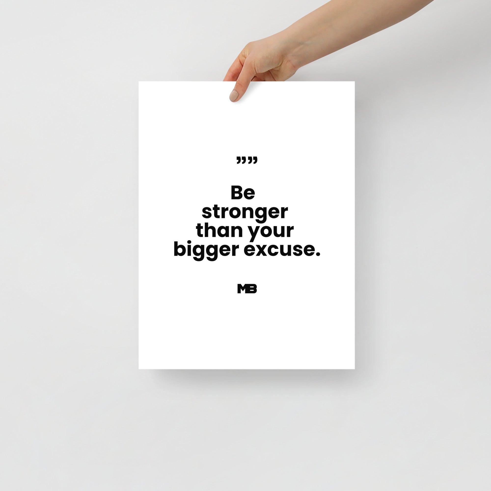 Affiche Plus fort que les excuses - Miniature 2