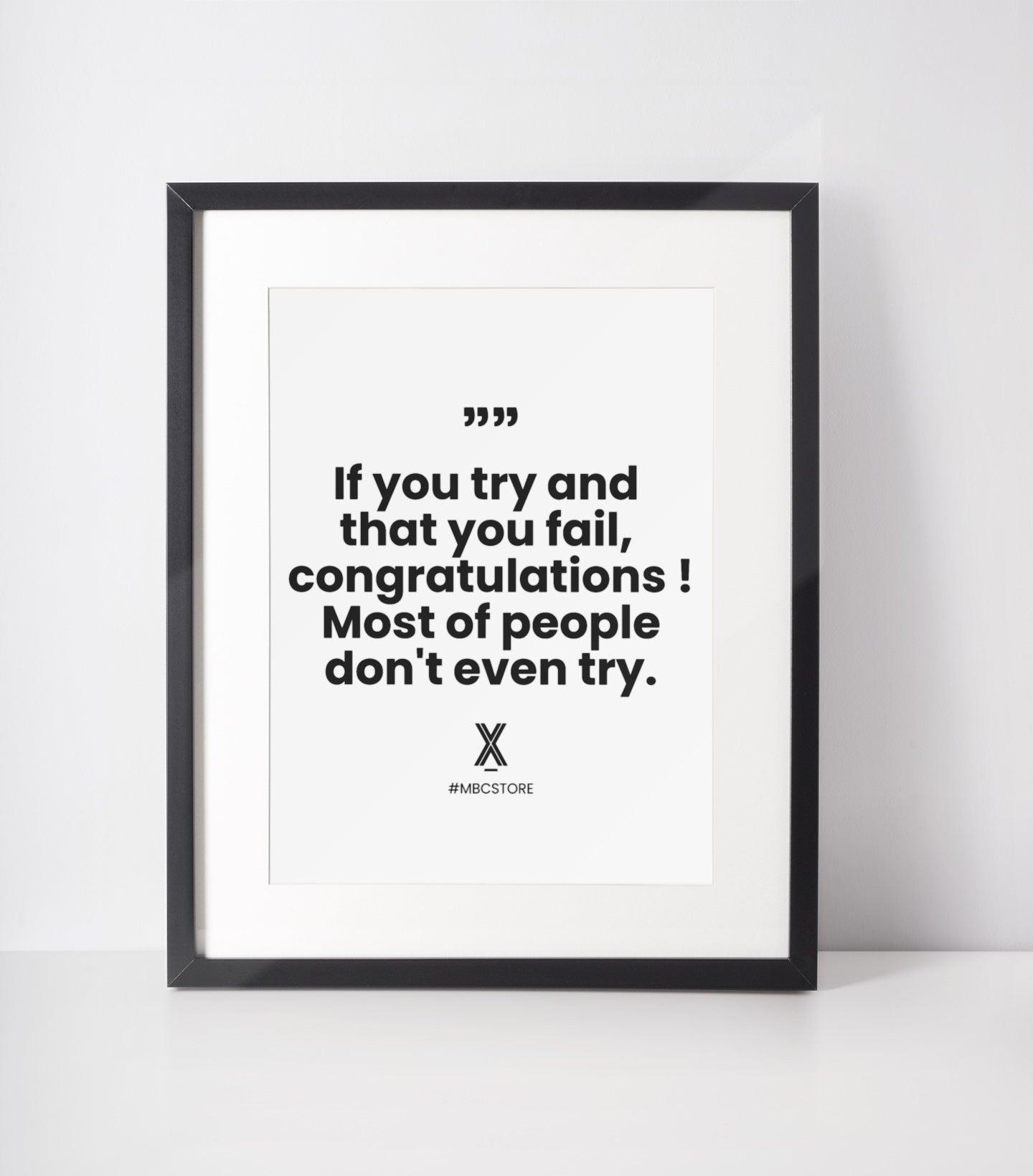 Affiche Felicitations pour ta détermination - Miniature 4