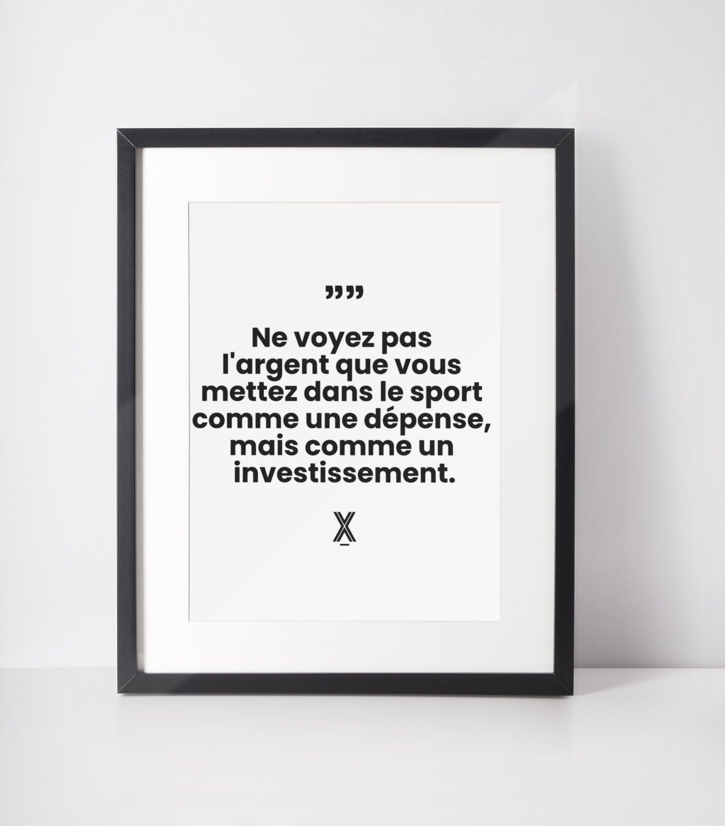 Affiche Investissez dans votre santé