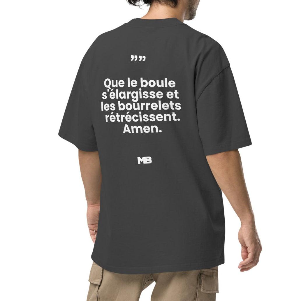 T-shirt Que le Boule S'Elargisse Oversize Délavé Unisexe - Miniature 5