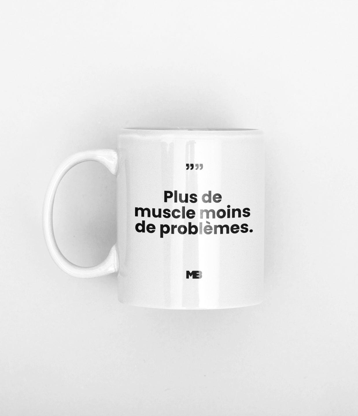 Tasse Plus de muscles moins de problèmes - Miniature 3