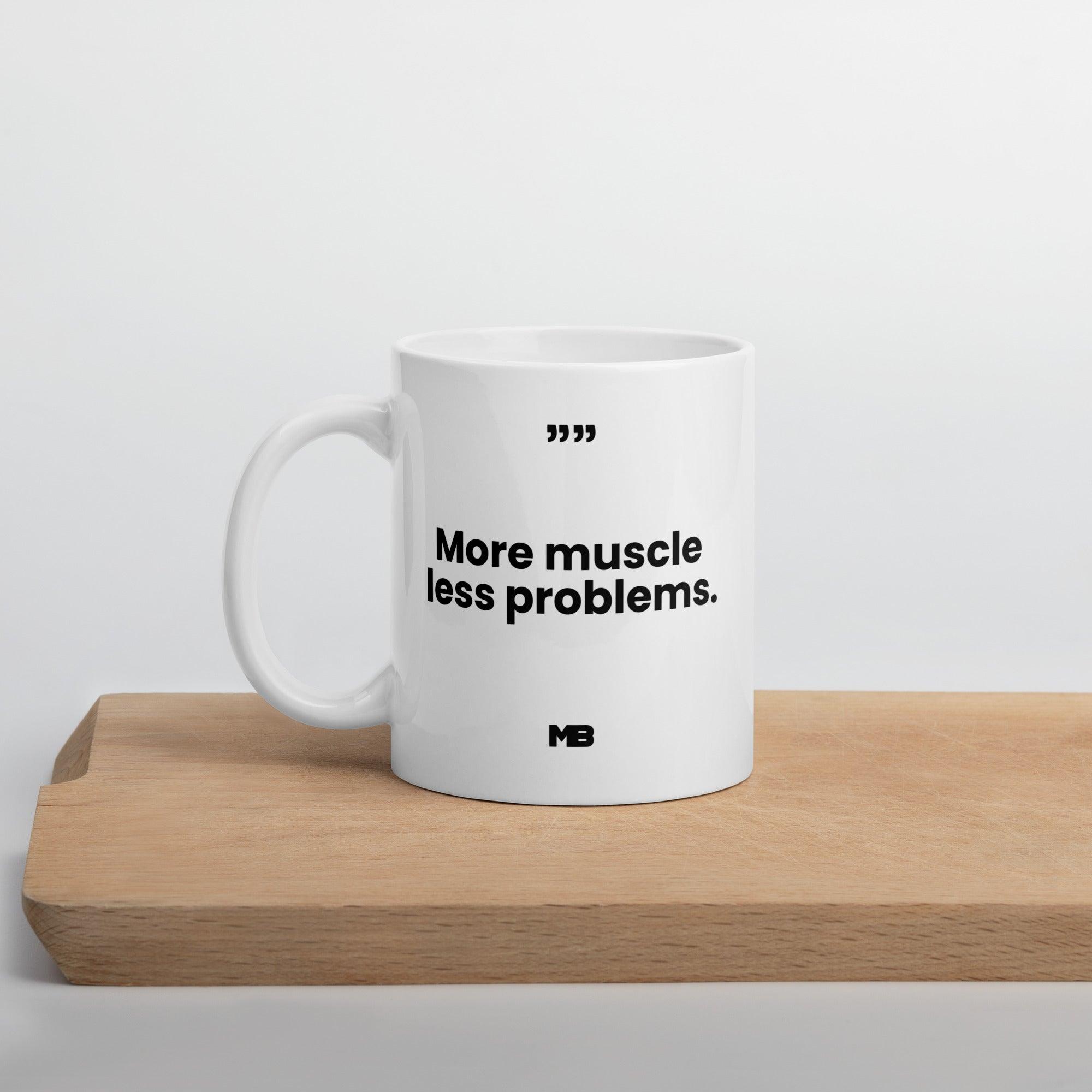 Tasse Plus de muscles moins de problèmes - Miniature 2