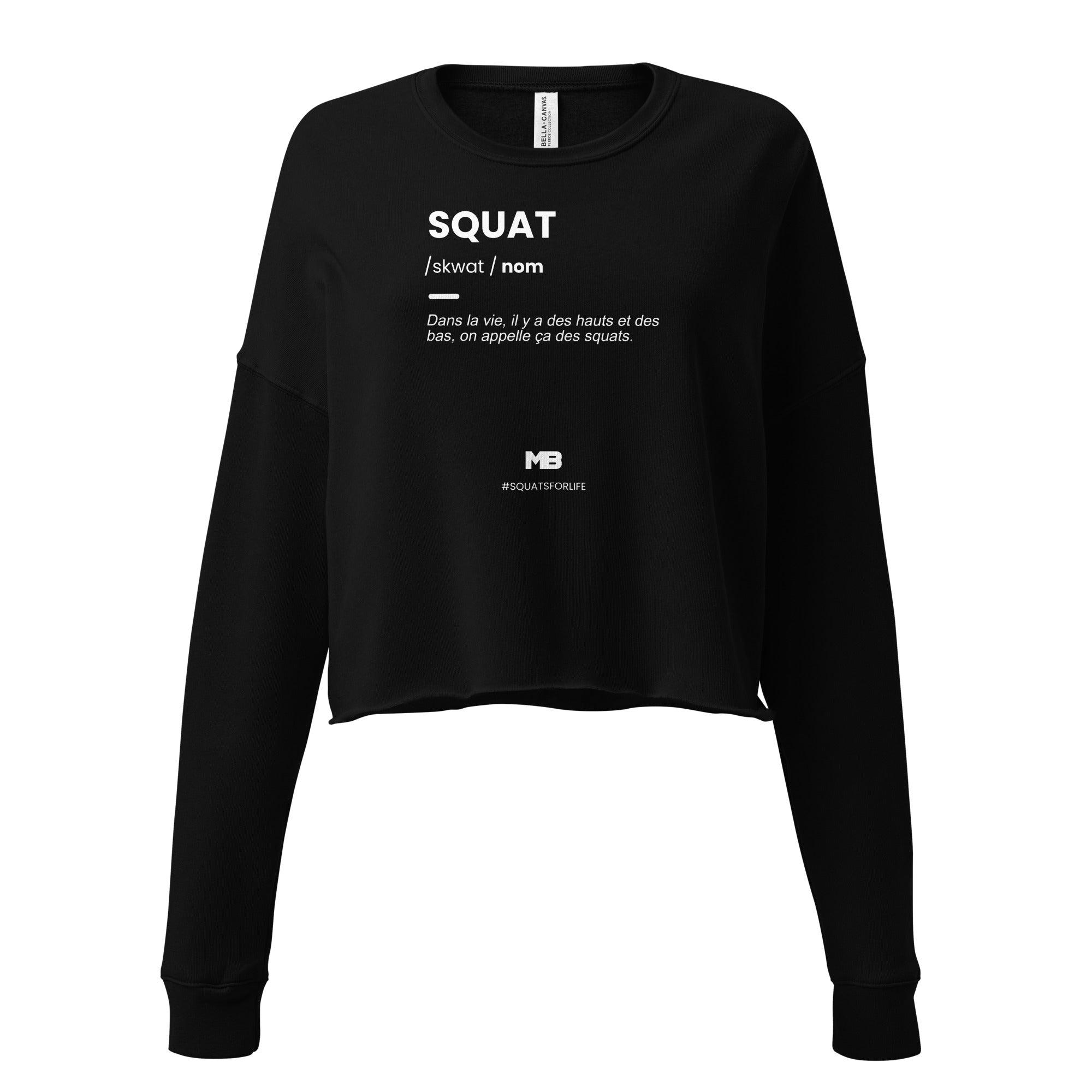 Sweat-Shirt Crop-Top Squat