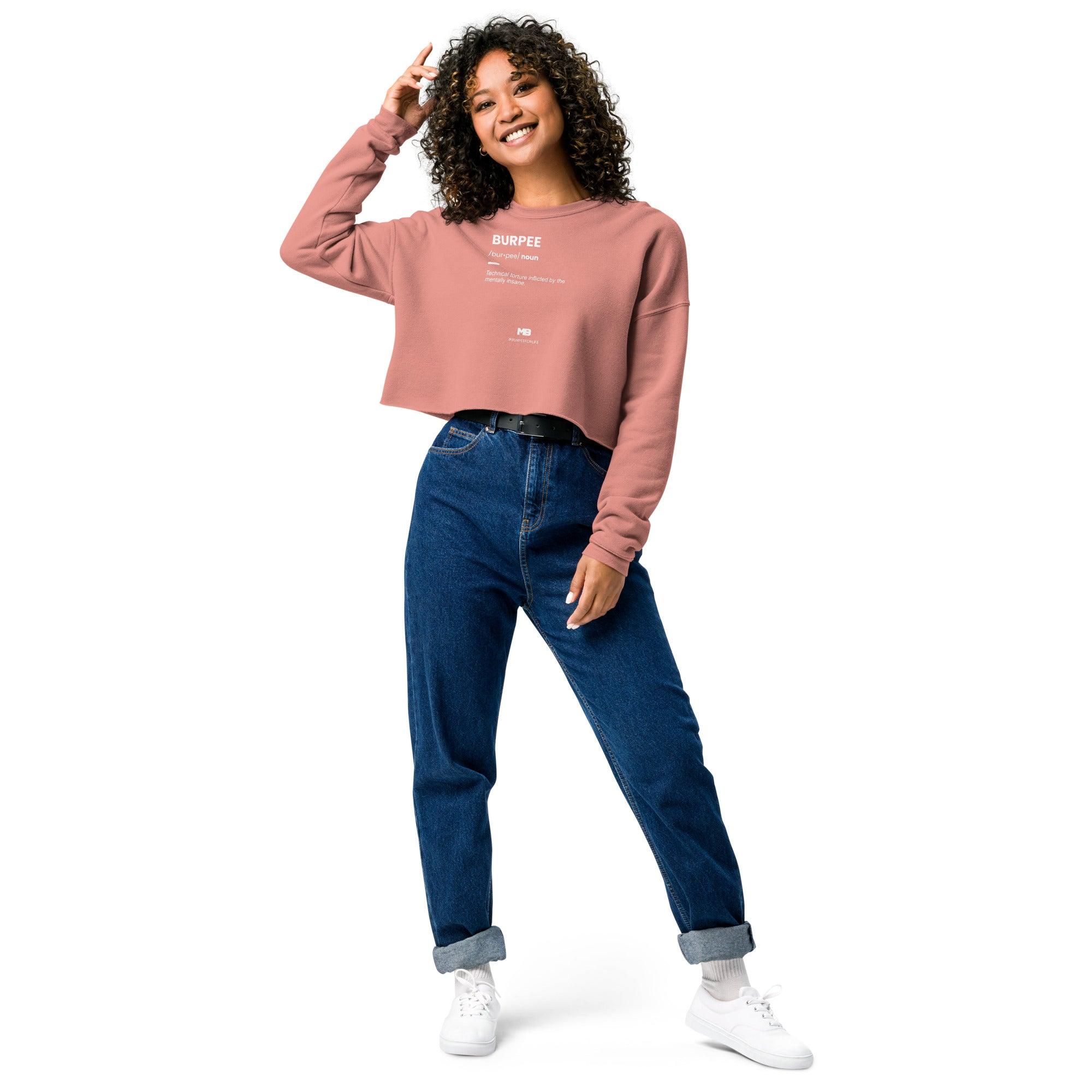 Sweat-Shirt Crop-Top Burpee - Miniature 5