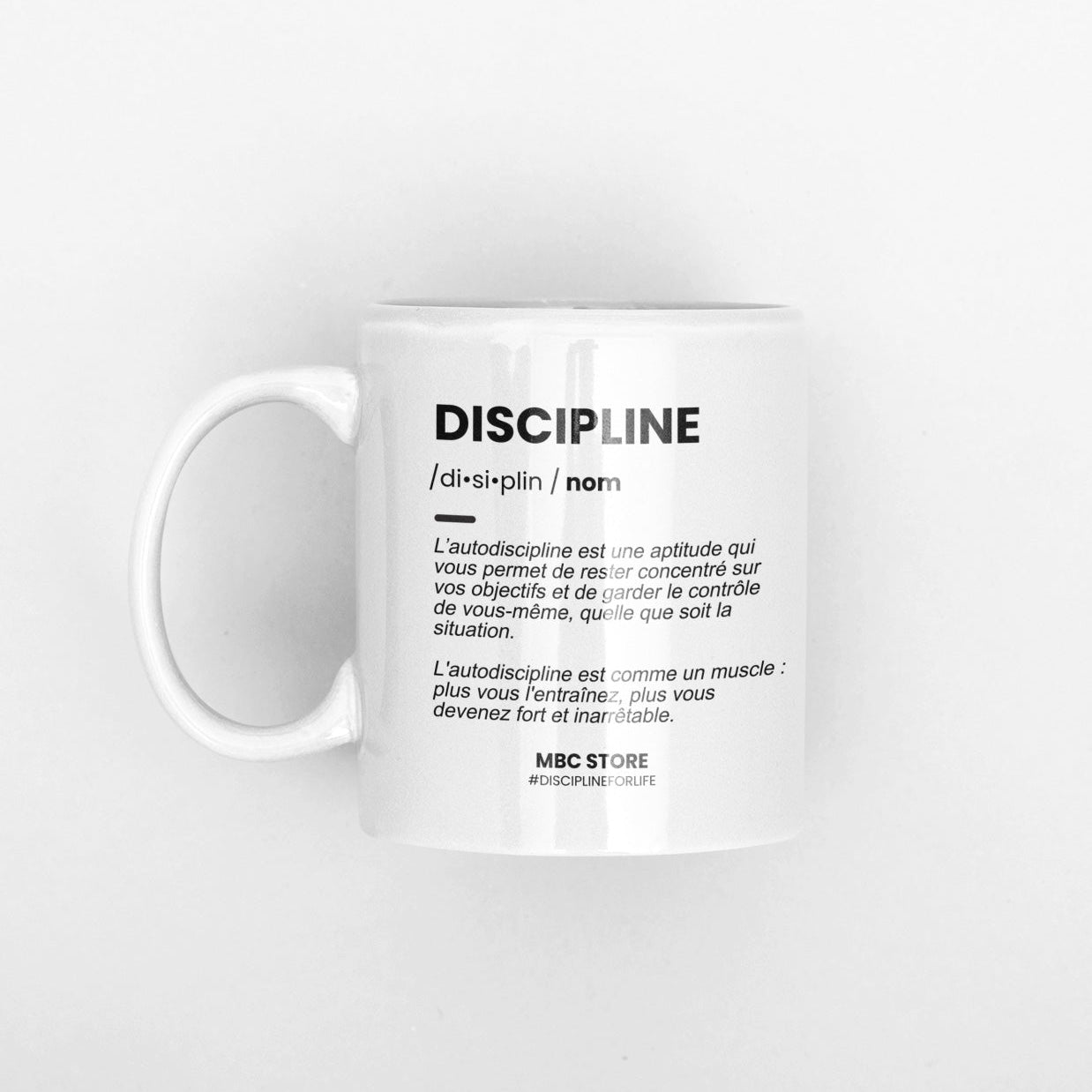 tasse collection discipline et perseverance