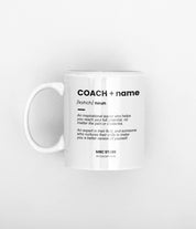 personalised coach mug