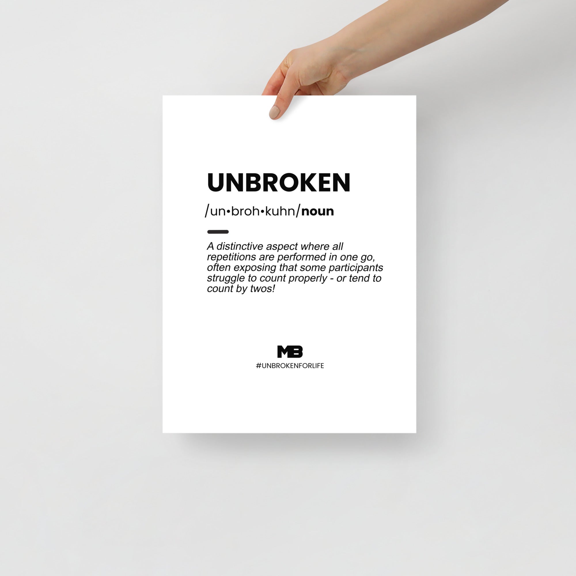 unbroken poster crossfit