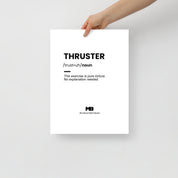 thruster crossfit poster