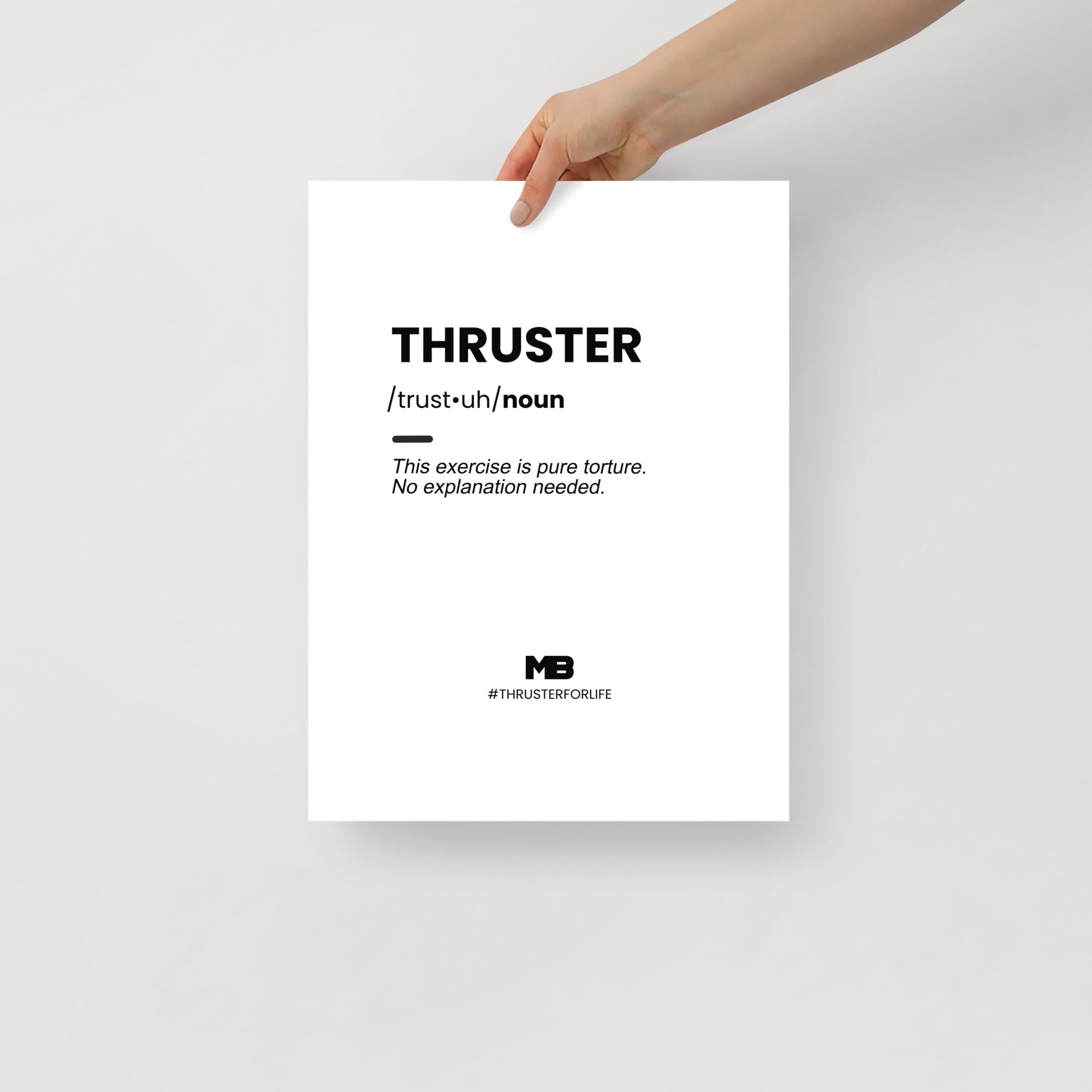 thruster crossfit poster