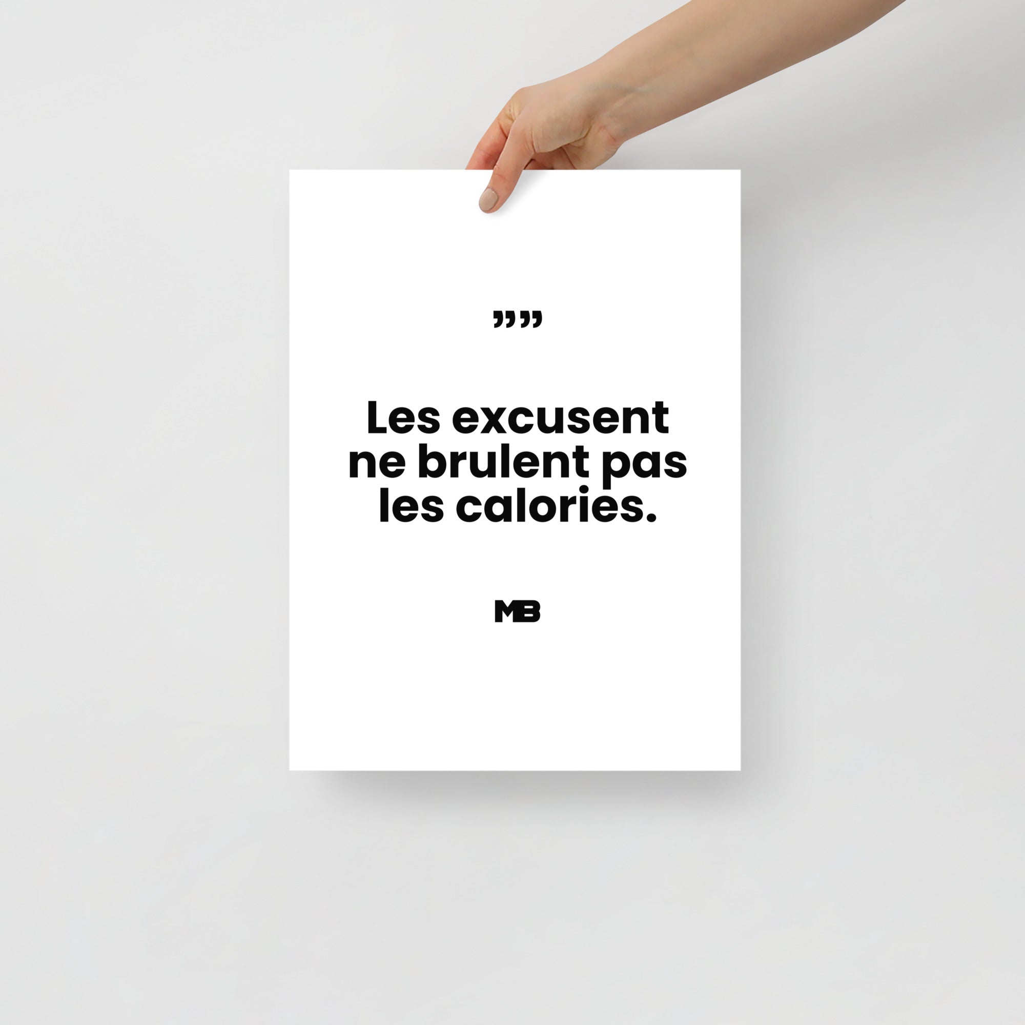 les excuses ne brulent pas les calories