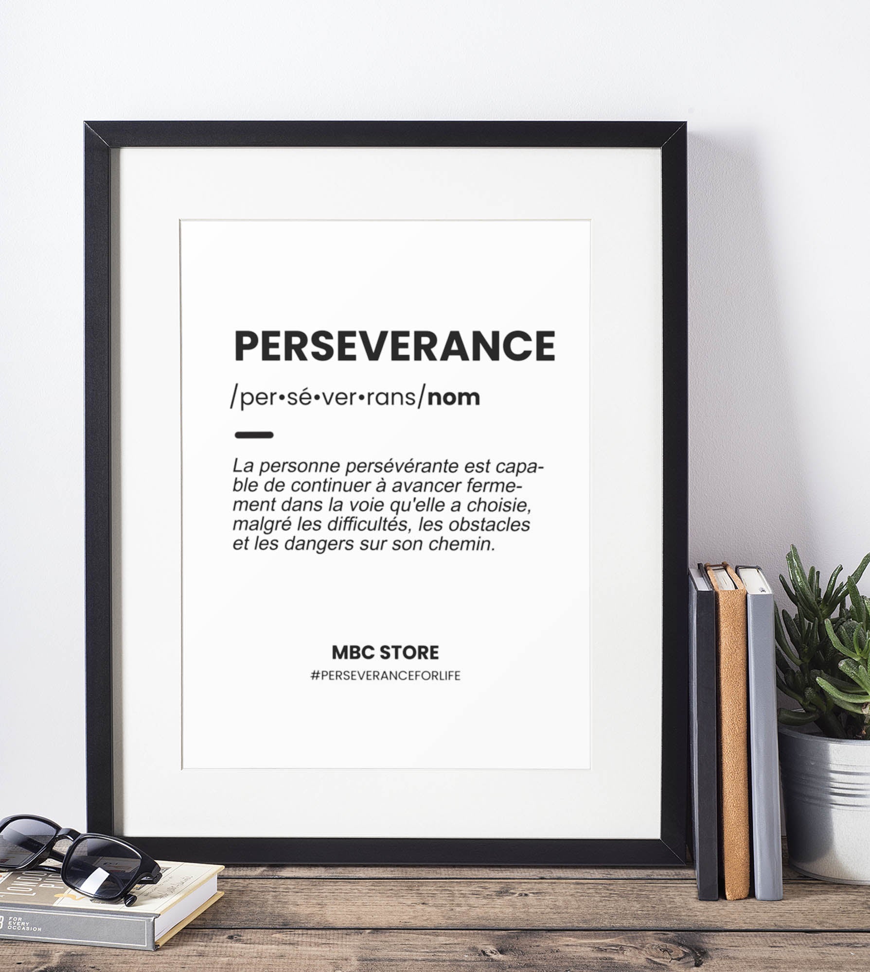 affiche perseverance motivation