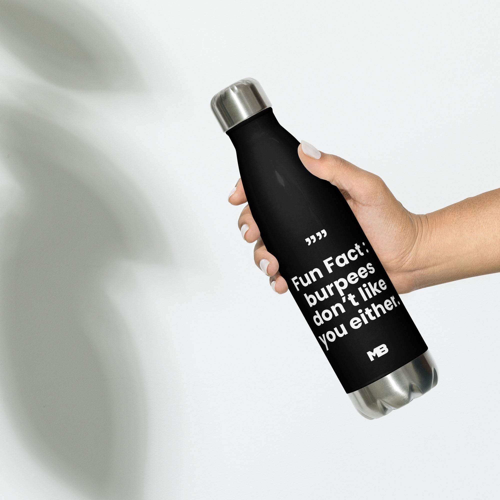 burpee lover stainless steel water bottle