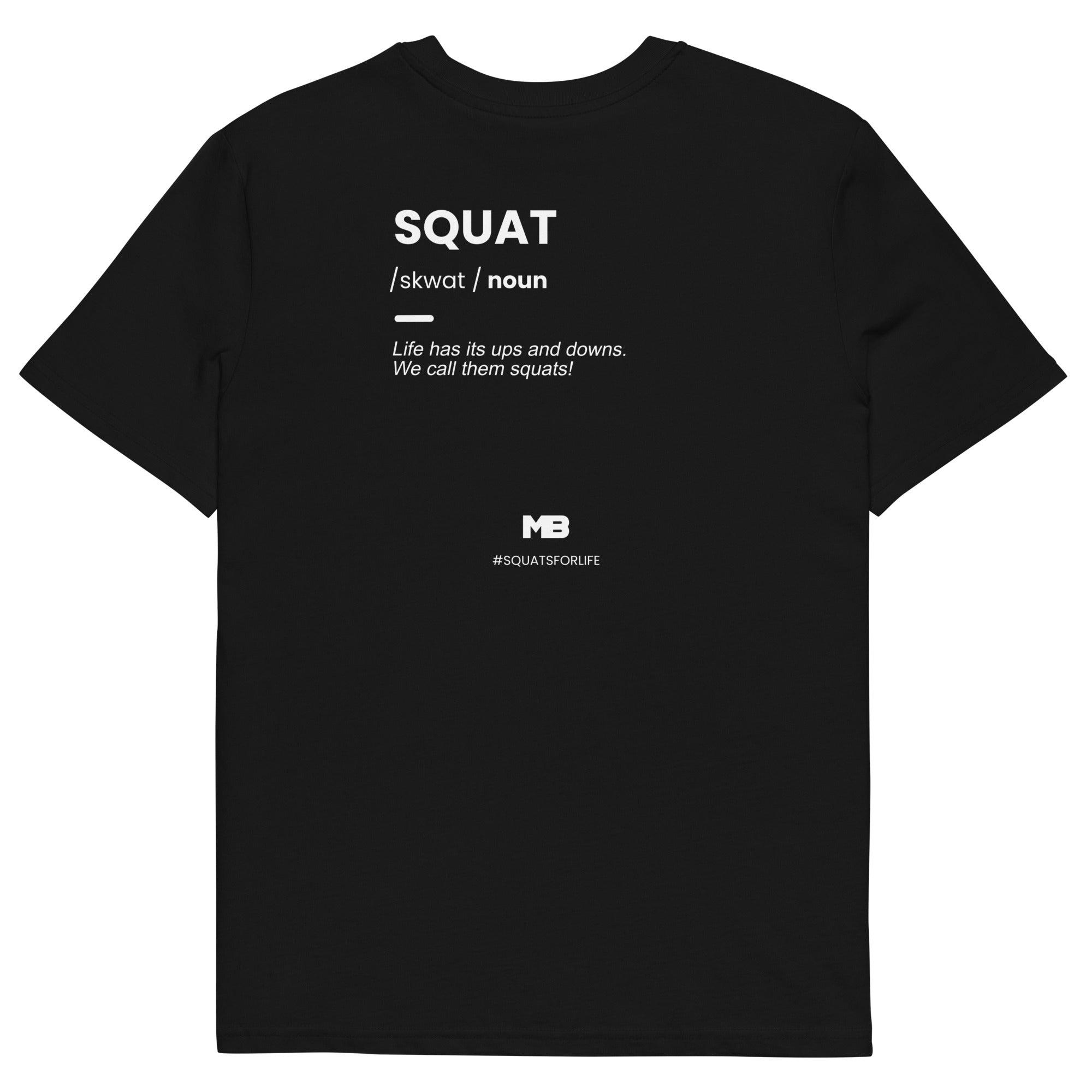 black squat t shirt