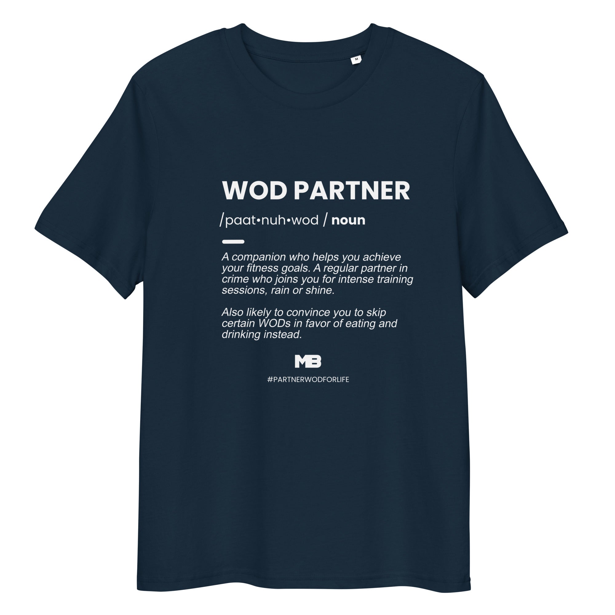 wod partner t shirt navy