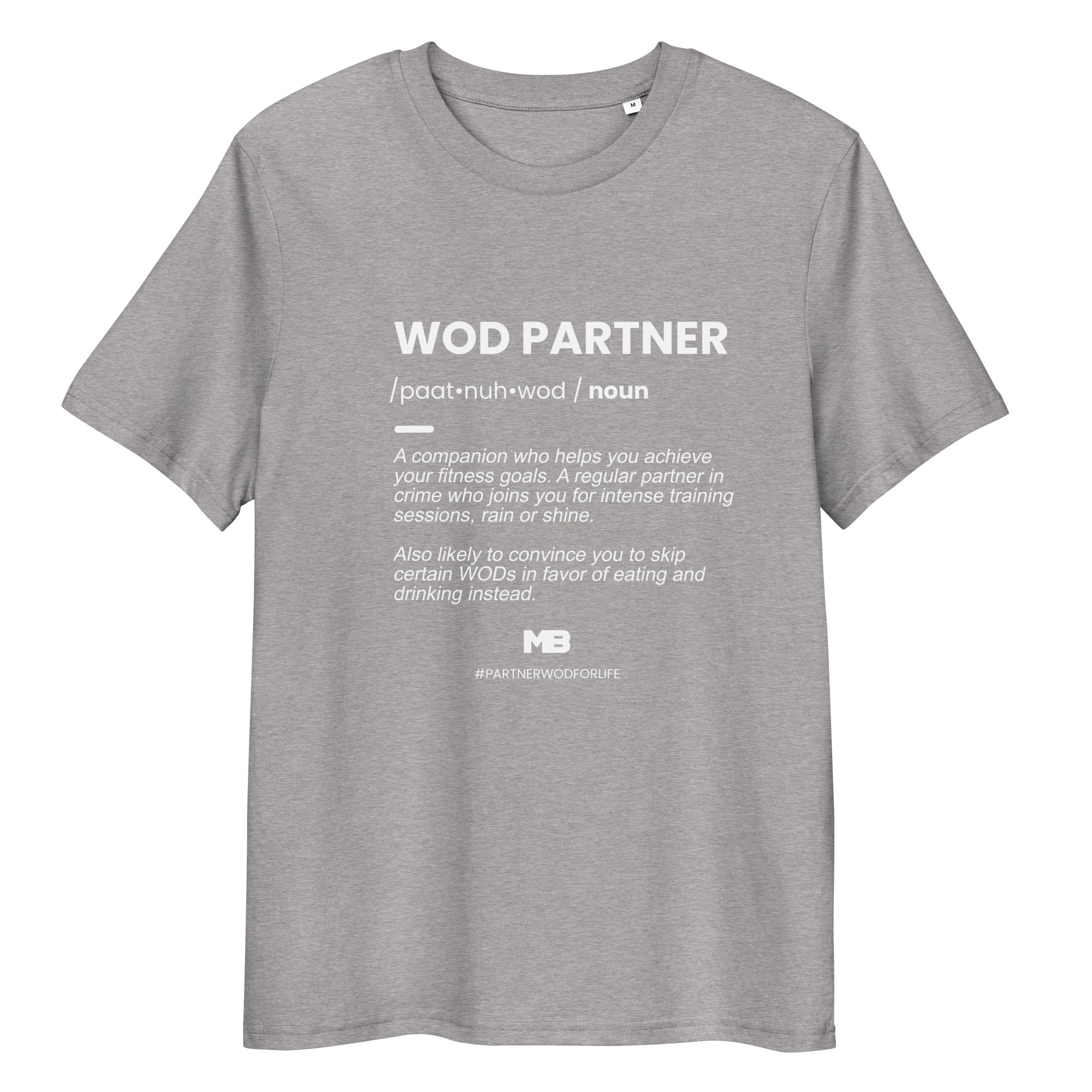 wod partner t shirt grey