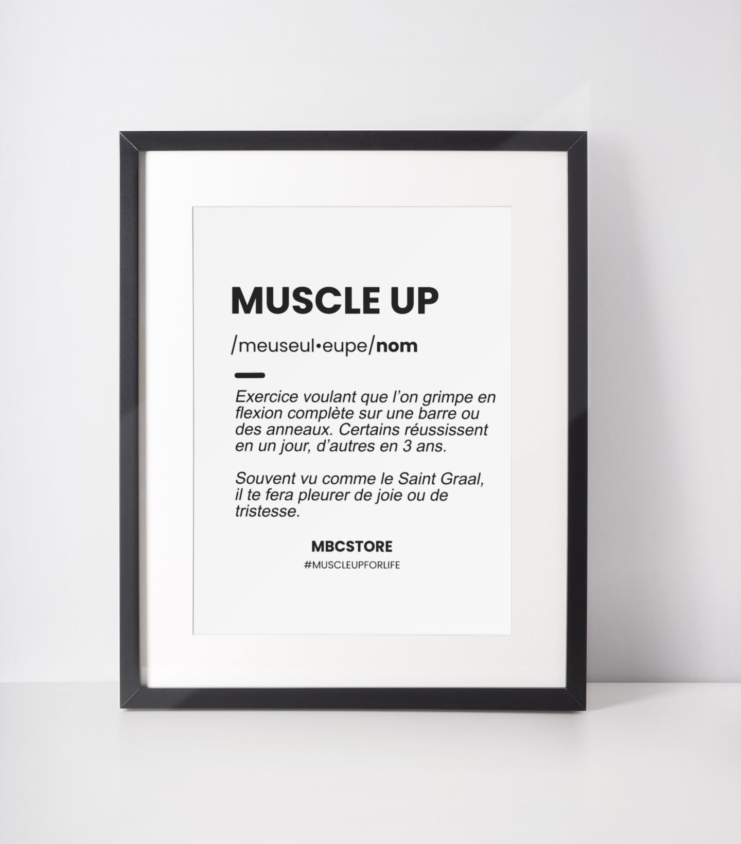 affiche muscle up mbc store