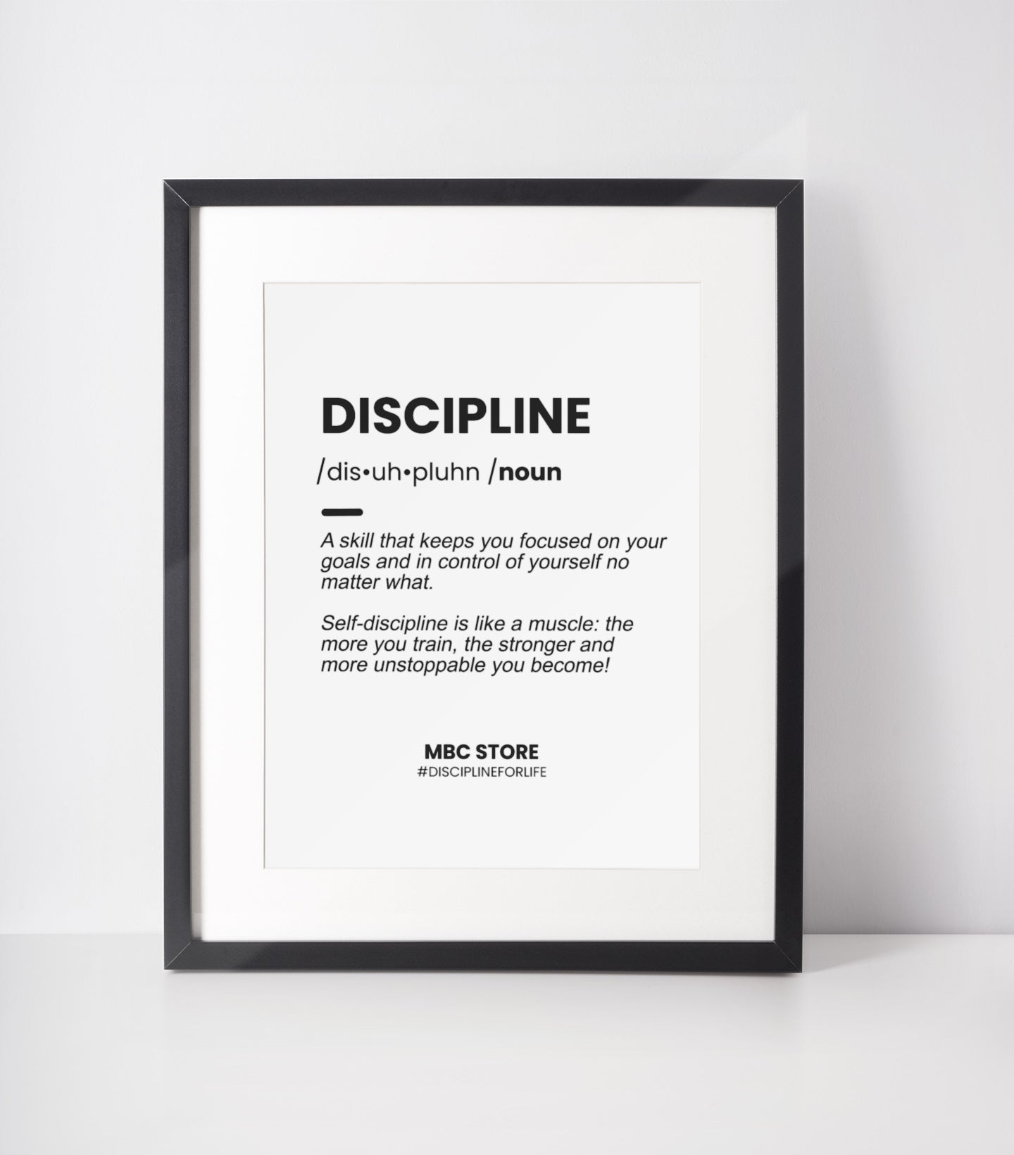 discipline poster