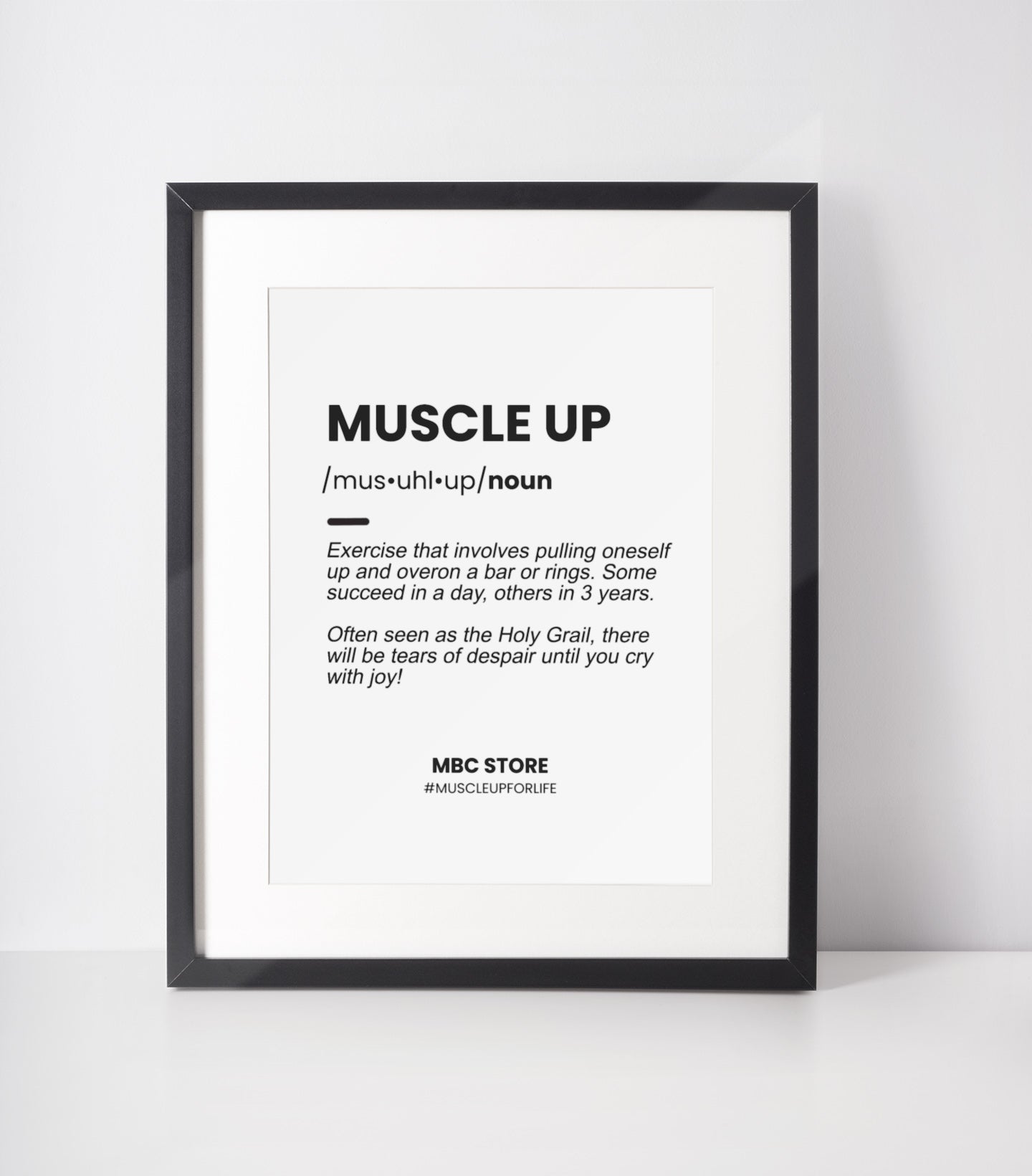 muscle up poster