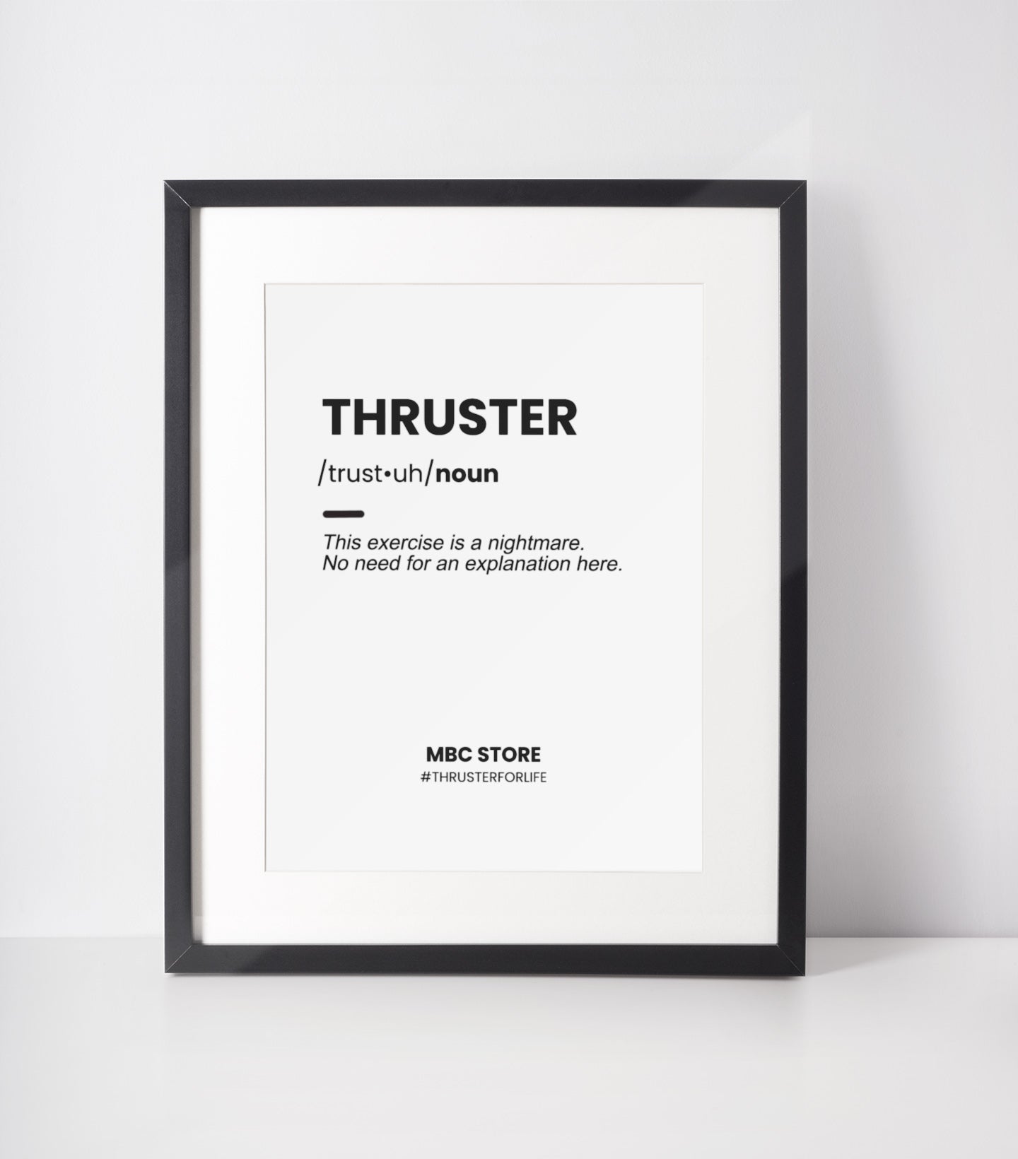 thruster poster mbc store
